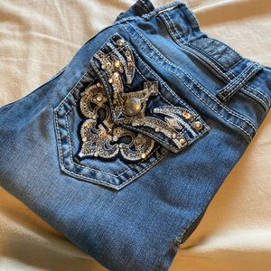 Zco Jeans with sparkle designs on back pockets